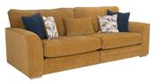 Oscar 4 Seater Sofa - Beige | Cinnamon | Hunter Green | Marine image