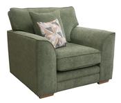 Oscar Armchair - Beige | Cinnamon | Hunter Green | Marine image