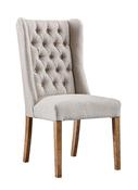 Jenny Dining Chair - Beige | Grey Fabric image