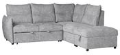 City Corner Sofa Bed - Soft Grey Fabric image