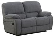 Baxter 2 Seater Manual Reclining Sofa - Dark Grey Fabric image