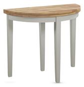 Altona Stone Grey Painted Half Moon Table image
