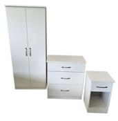 Contract Special - 1 Drawer Locker | 2ft6 Plain Robe | 3 Drawer Deep Chest - Dark | Light image