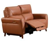 Florence Leather Electric 2 Seater - Brown | Taupe image
