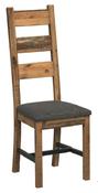 Bronx Reclaimed Oak Dining Chair - Fabric Seat image