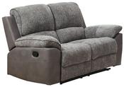 Durango Manual 2 Seater Sofa - Silver Grey Fabric image