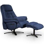 Wave Electric Recliner Armchair with Footstool image