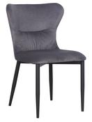 Blake Dining Chair  - Dark Grey Velvet | Graphite Velvet image