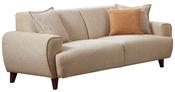 Selina 3 Seater - Cognac | Porcelain Fabric image