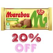 SPECIAL - Marabou King Size Bar Mint 220G - 20% OFF