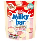 Milkybar Buttons White Chocolate Raspberry Ripple Sharing Bag 86g