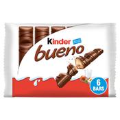 Kinder Bueno Milk &amp; Hazelnut Chocolate Bars Multipack 3 X 43g