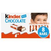 Kinder Chocolate Small Bars 8 Pack