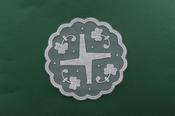 St Brigid's Cross with Shamrocks