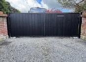 40x40 box section steel entrance gates
