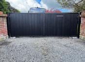 40x40 box section steel entrance gates