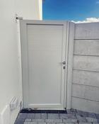 Maintenance free aluminium side gate.