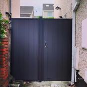 Fixed Panel &amp; Pedestrian Gate.