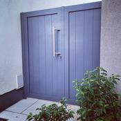 Bespoke aluminium double gates.
