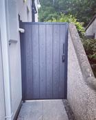 Side entrance gate with coded access 
