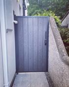 Side entrance gate with coded access 