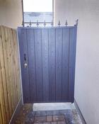 Metal framed side gate. image