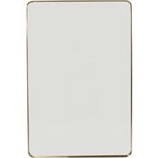 Brass Rectangular Curve Mirror image