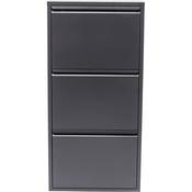 3 Drawer Anthracite Shoe Container