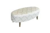 Sabrina Accent Fabric Oval Stool
