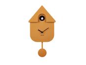 Modern Cuckoo Wall Clock - Ochre Yellow