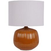 Bruno Ceramic Burnt Ochre Table Lamp image