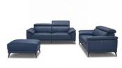 Montero Leather 3 &amp; 2 Seater + Free Footstool image