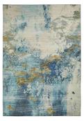 Concept Looms LUX04 Washable Rug Blue Gold image