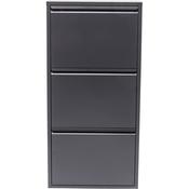 3 Drawer Anthracite Shoe Container image