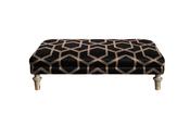 Duresta Harvard Footstool Fitzgerald Black Gold image