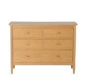Ercol Teramo Oak 5 Drawer Wide Chest image