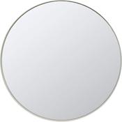 Greige Round Mirror image