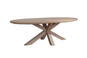 Hugo Double X Pedestal Oval Dining Table - 180CM image