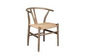 Hugo Wishbone Chair with Dark Legs - ARMCHAIR image