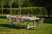 Kingsville Garden Dining Set Linen 195cm image