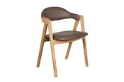 Lexine Chair Grey Leather - DINING image
