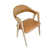 Lexine Dining Chair Tan Leather image