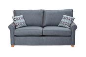 Poppy 3 Seater Fabric Sofa Bed Blue - SOFABED image