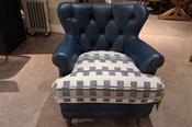 Prudhoe Armchair Blue - Clearance Cork image