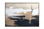 Sable Rise Hand Embellished Canvas Wall Art image