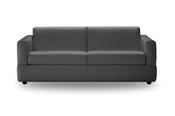 Visconti 3 Seater Leather Sofa Bed Anthracite image