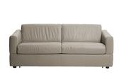 Visconti 3 Seater Leather Sofa Bed Dark Grey image