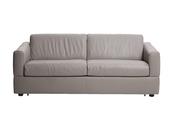 Visconti 3 Seater Leather Sofa Bed Warm Grey image