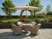 Hattie Garden Round Dining Set &amp; Parasol image