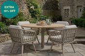 Lainey Garden Dining Set with 4 Chairs image